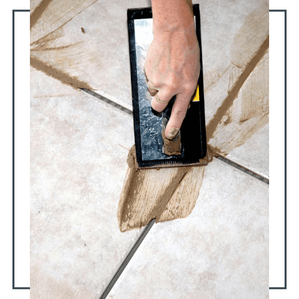 4 Tile grout installation